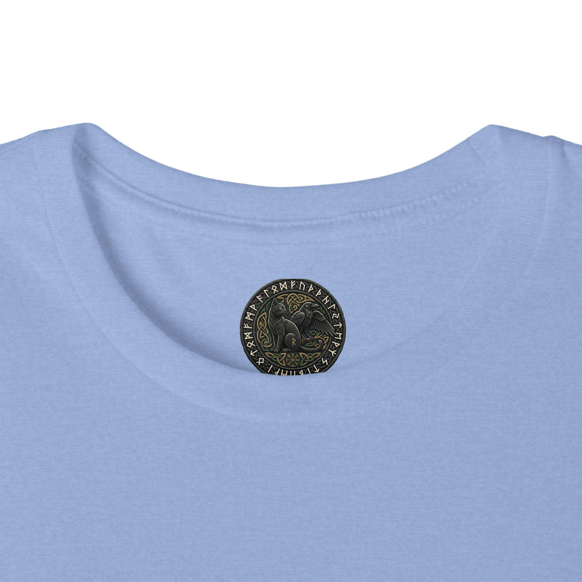 Celtic Knotwork Raven Moon T-Shirt, Norse Pagan Apparel, Witchy Corvid Gift
