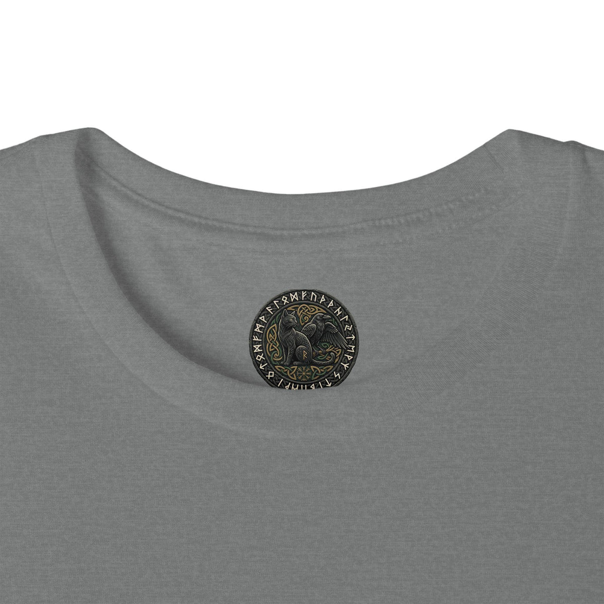 Celtic Knotwork Raven Moon T-Shirt, Norse Pagan Apparel, Witchy Corvid Gift