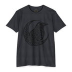 Celtic Knotwork Raven Moon T-Shirt, Norse Pagan Apparel, Witchy Corvid Gift