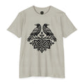 Huginn Muninn Ravens Norse Knotwork Tee, Viking Odin Gift (Cotton Blend)