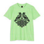 Huginn Muninn Ravens Norse Knotwork Tee, Viking Odin Gift (Cotton Blend)