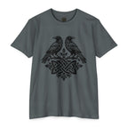 Huginn Muninn Ravens Norse Knotwork Tee, Viking Odin Gift (Cotton Blend)