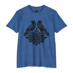 Huginn Muninn Ravens Norse Knotwork Tee, Viking Odin Gift (Cotton Blend)
