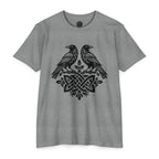 Huginn Muninn Ravens Norse Knotwork Tee, Viking Odin Gift (Cotton Blend)