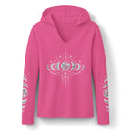 Celestial Moon Phase Hoodie, Charcoal Tri-Blend Pullover, Boho Stargazer Gift