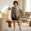 Silhouette Sasquatch Forest T-Shirt Dress | Woodland Bigfoot Night Scene