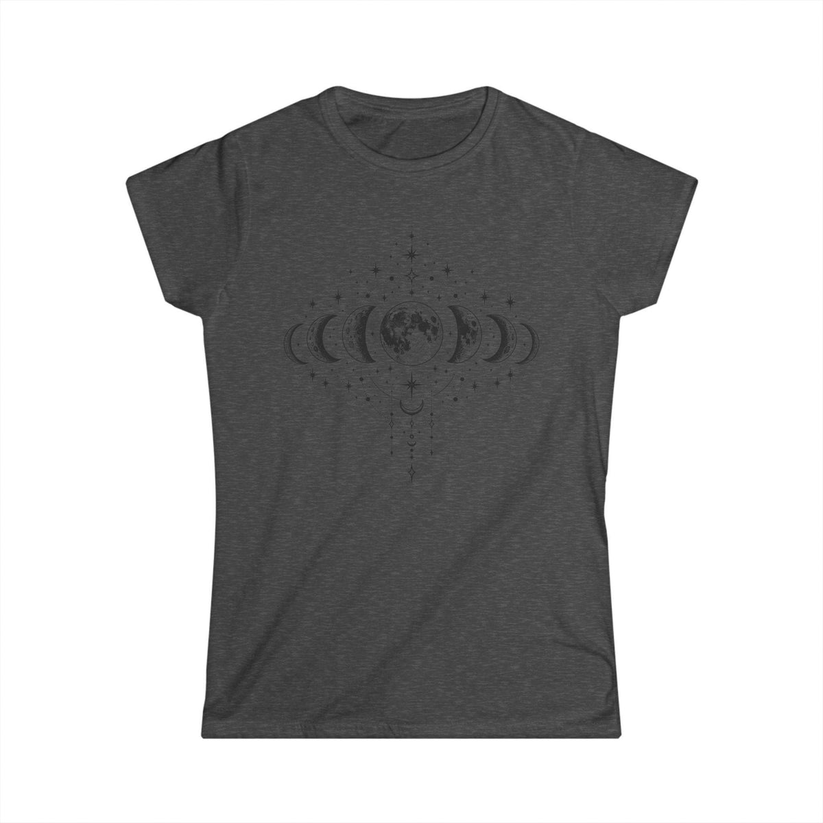 Women's Moon Phases T-Shirt, Celestial Astrology Tee, Boho Witchy Gift