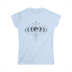 Women's Moon Phases T-Shirt, Celestial Astrology Tee, Boho Witchy Gift