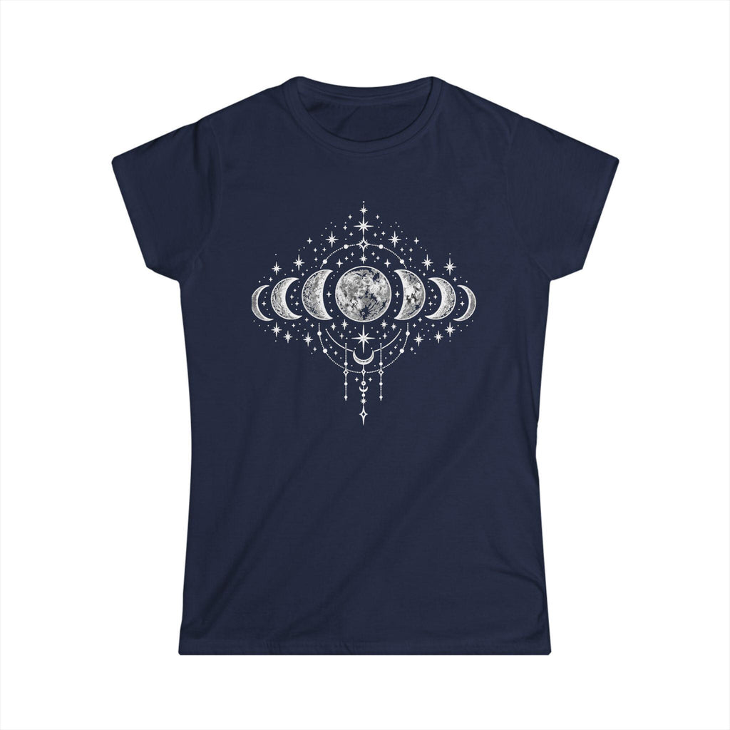 Women's Moon Phases T-Shirt, Celestial Astrology Tee, Boho Witchy Gift