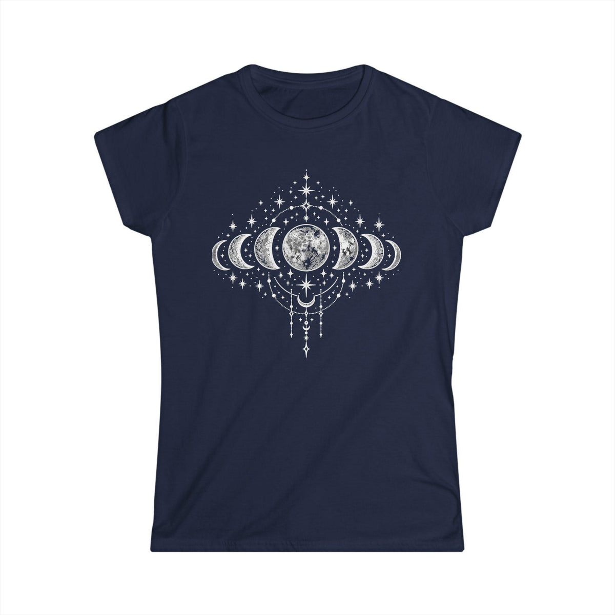 Women's Moon Phases T-Shirt, Celestial Astrology Tee, Boho Witchy Gift
