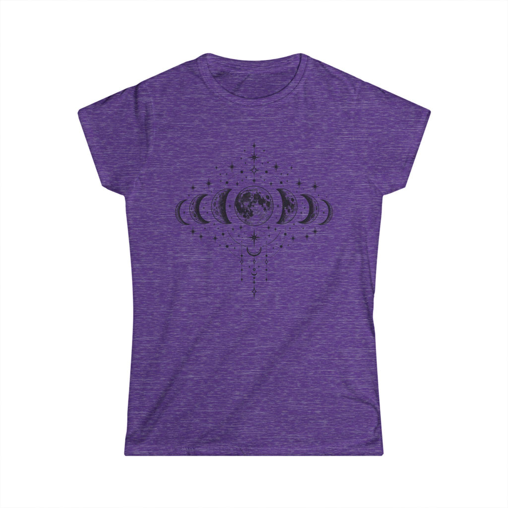 Women's Moon Phases T-Shirt, Celestial Astrology Tee, Boho Witchy Gift
