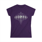 Women's Moon Phases T-Shirt, Celestial Astrology Tee, Boho Witchy Gift