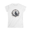Raven Moon Goddess Tee, Ornate Celestial Crow Shirt, Gothic Witchy Gift
