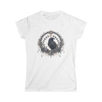 Raven Moon Goddess Tee, Ornate Celestial Crow Shirt, Gothic Witchy Gift