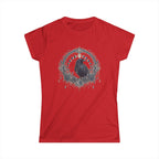 Raven Moon Goddess Tee, Ornate Celestial Crow Shirt, Gothic Witchy Gift