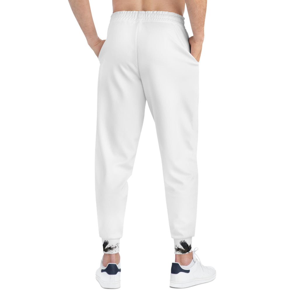 Celestial Raven Joggers, All-Over Print Crow Moon Sweatpants, Gothic Athletic Wear