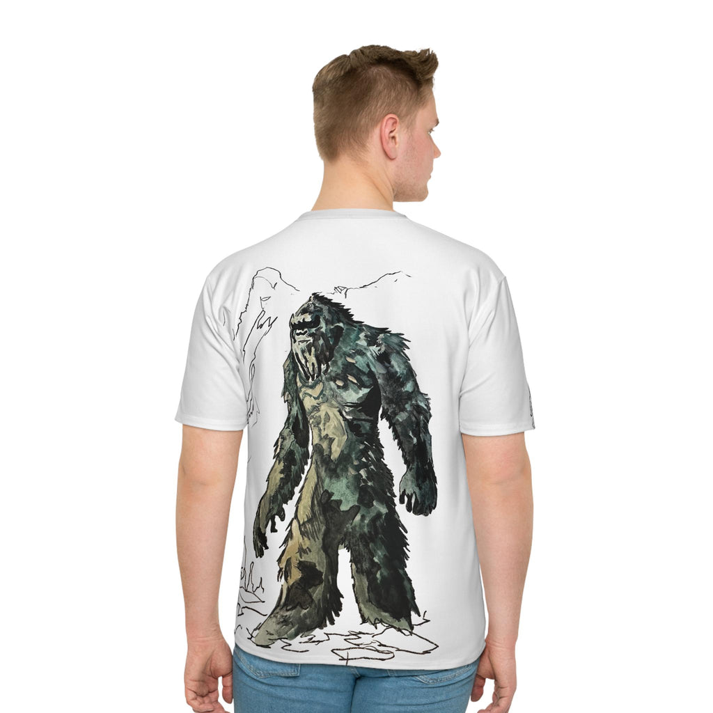 Mountain Sasquatch Illustration T-Shirt | Yeti Forest Art