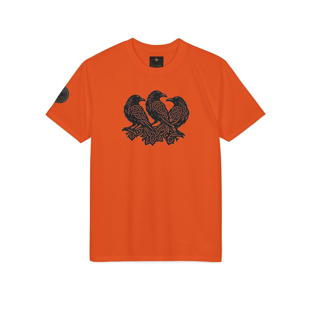Three Black Crows T-Shirt | Gothic Raven Silhouette, Bird Illustration