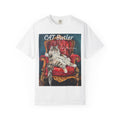 Cat Butler illustration T-shirt | Regal Cat on Throne, Vintage Pet Art