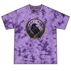 Raven Moon Crystal Mandala T-Shirt | Red Black Tie-Dye