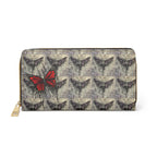 Death Moth Zipper Wallet | Gothic Moth Design