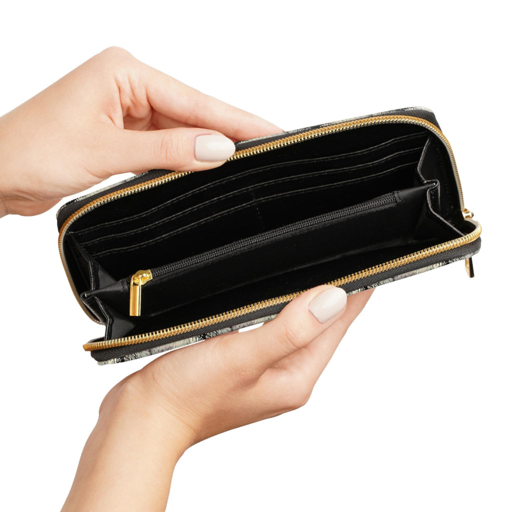 Death Moth Zipper Wallet | Gothic Moth Design