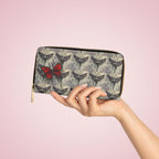 Death Moth Zipper Wallet | Gothic Moth Design
