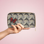 Death Moth Zipper Wallet | Gothic Moth Design