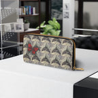 Death Moth Zipper Wallet | Gothic Moth Design