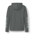 Celestial Moon Phase Hoodie, Charcoal Tri-Blend Pullover, Boho Stargazer Gift
