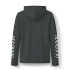 Celestial Moon Phase Hoodie, Charcoal Tri-Blend Pullover, Boho Stargazer Gift
