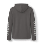 Celestial Moon Phase Hoodie, Charcoal Tri-Blend Pullover, Boho Stargazer Gift