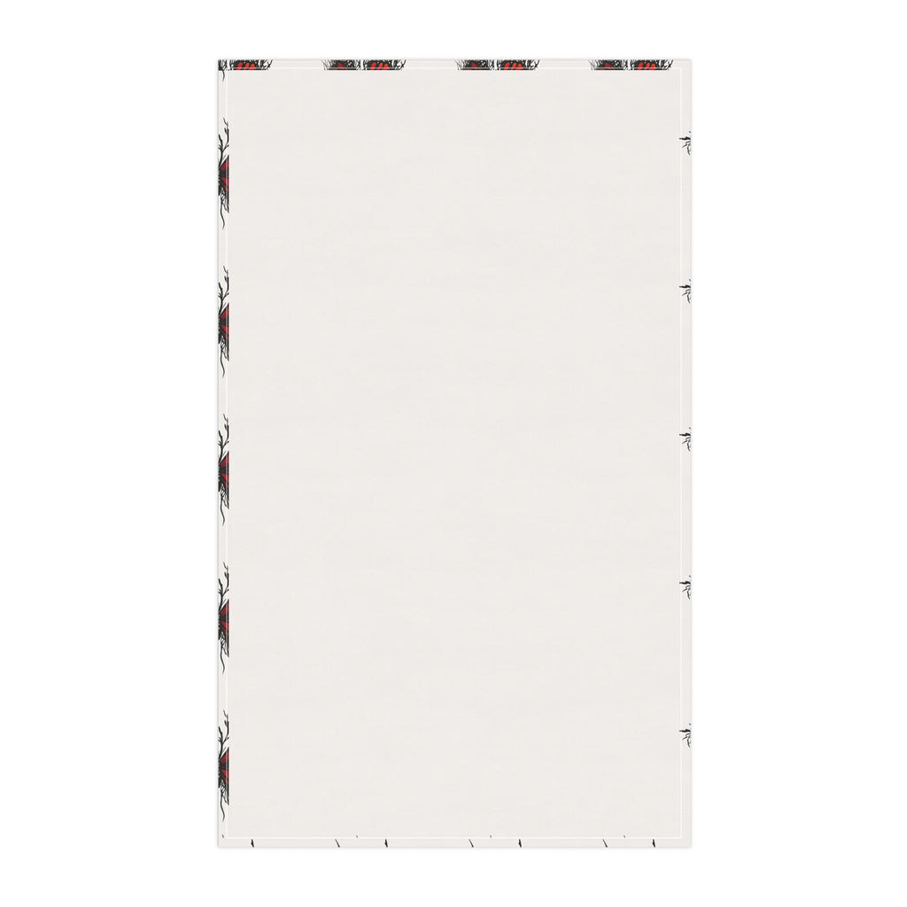 Red Dripping Butterfly Tea Towel | Kitchen Towel, Floral Insect Pattern