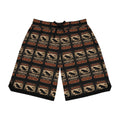 Skinwalker Warning Poster Basketball Shorts | AOP Printed Shorts