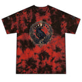 Raven Moon Crystal Mandala T-Shirt | Red Black Tie-Dye