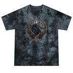 Raven Moon Crystal Mandala T-Shirt | Red Black Tie-Dye
