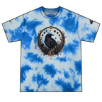 Raven Moon Crystal Mandala T-Shirt | Red Black Tie-Dye