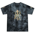 Crystal Octopus Tie-Dye T-Shirt | Rhinestone Sea Creature Tee