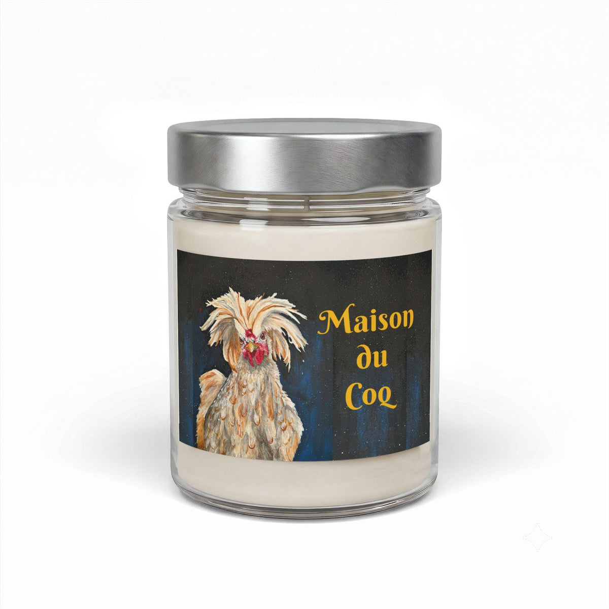 Maison du Coq Rooster Art Candle, Soy Wax Jar 9oz