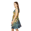Sunset Woodland Tree Print Skater Dress | Forest branches art