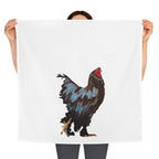 Black Rooster Illustration Tea Towel | Farmhouse Kitchen Decor