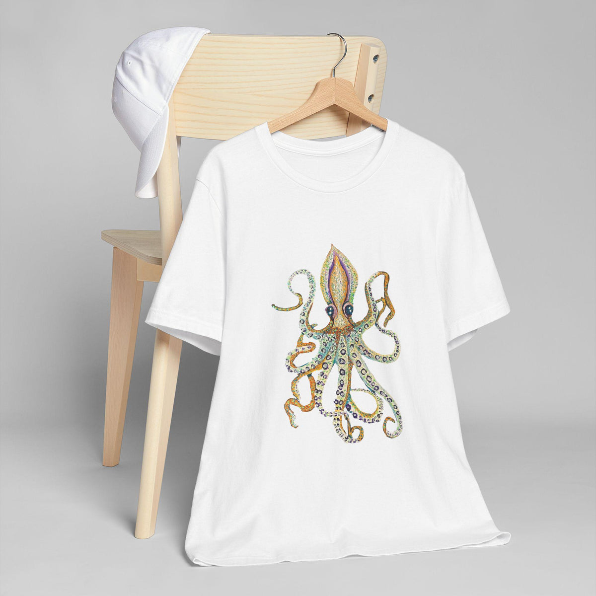 Vintage Octopus Illustration T-Shirt | Nautical Sea Life Tee