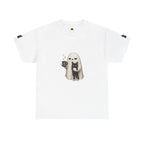 Ghost Holding Cat Tee | Cute Halloween Ghost, Coffee and Black Cat Illustration