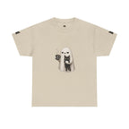 Ghost Holding Cat Tee | Cute Halloween Ghost, Coffee and Black Cat Illustration