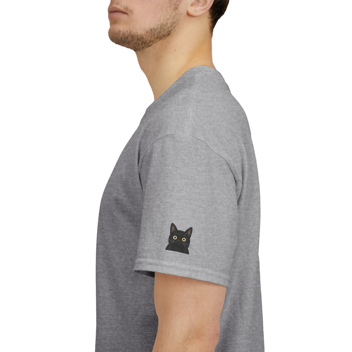 Ghost Holding Cat Tee | Cute Halloween Ghost, Coffee and Black Cat Illustration