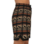 Skinwalker Warning Poster Basketball Shorts | AOP Printed Shorts