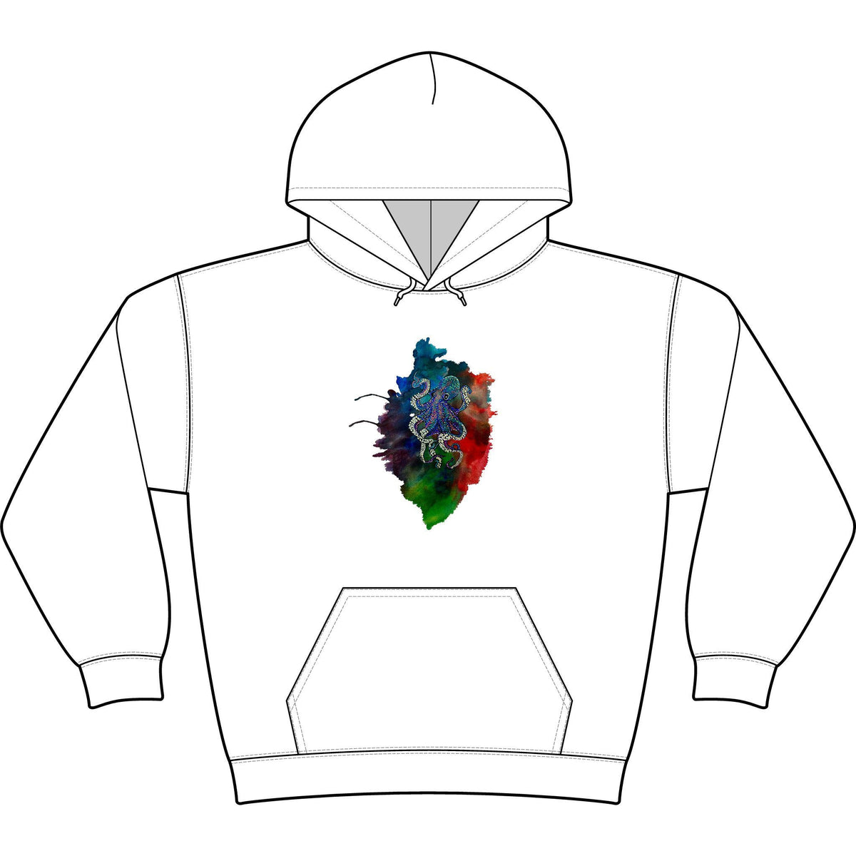 Sport-Wick CamoHex Fleece Hooded Pullover
