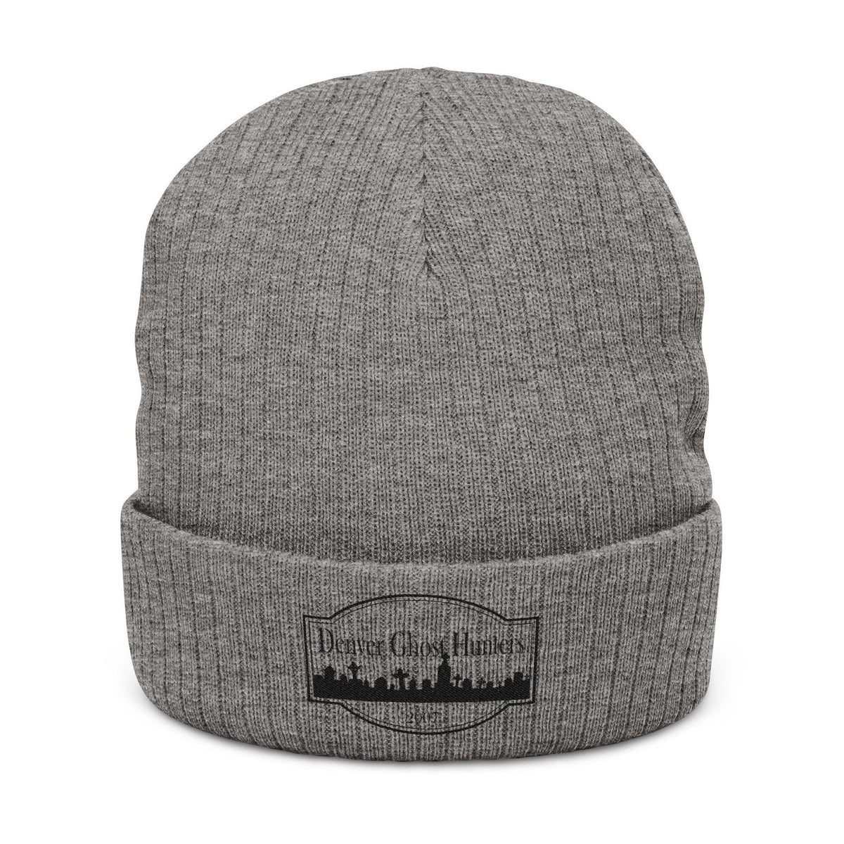 Denver Ghost Hunters Embroidery Beanie | Ribbed Knit Cuffed Hat