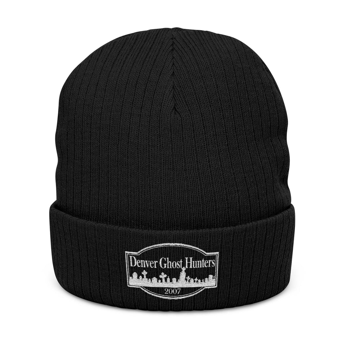 Denver Ghost Hunters Beanie | Embroidered Ribbed Knit Hat