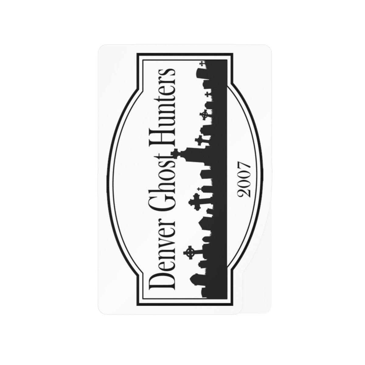 Denver Ghost Hunters skyline decal Kiss-Cut Vinyl Decal | paranormal sticker
